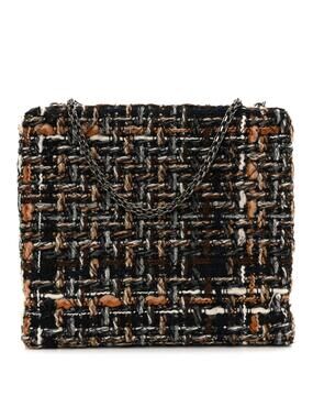 Chanel Tweed Kisslock Minaudiere Black #258924C19B